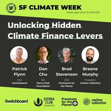Live Event: Unlocking Hidden Climate Finance Levers