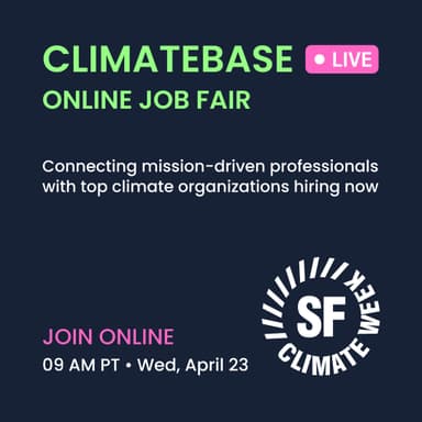 Climatebase LIVE: Virtual Climate Job Fair
